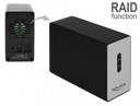 Kõvakettakarp 2 x 2.5″ SATA HDD/SSD, USB 3.1-C sisend, Raidiga