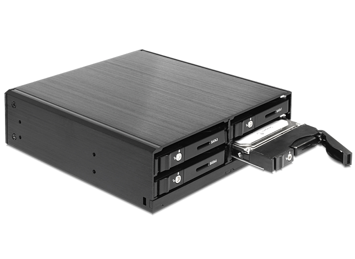 [47220] Delock 5.25″ Mobile Rack for 4 x 2.5″ SATA HDD / SSD