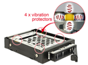 Mobile Rack SATA HDD/SSD paigaldamiseks: 1 x 2.5″, 360° vibratsiooni kaitse, hot swap, 3.5″