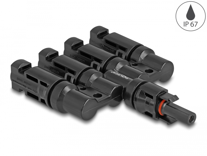 Delock DL4 Solar Connectors 1 x female to 4 x male