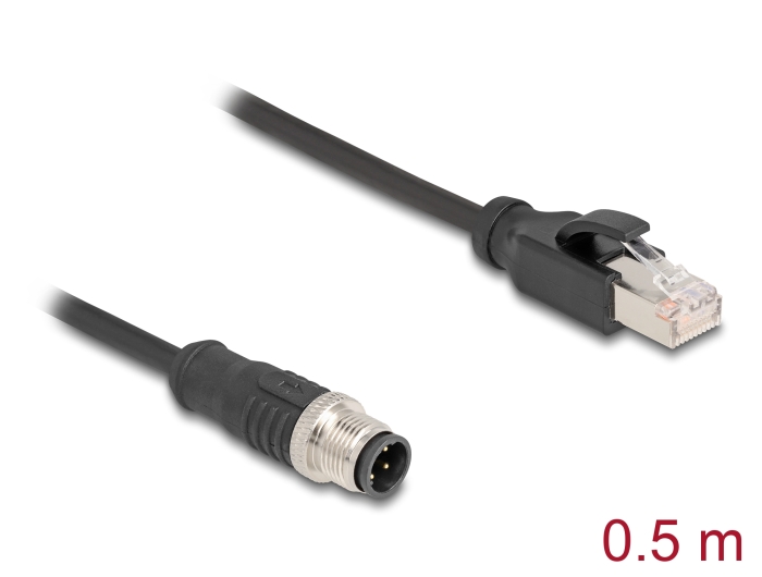 Ühenduskaabel M12-RJ45 4 kontakti D-coded 0.5m