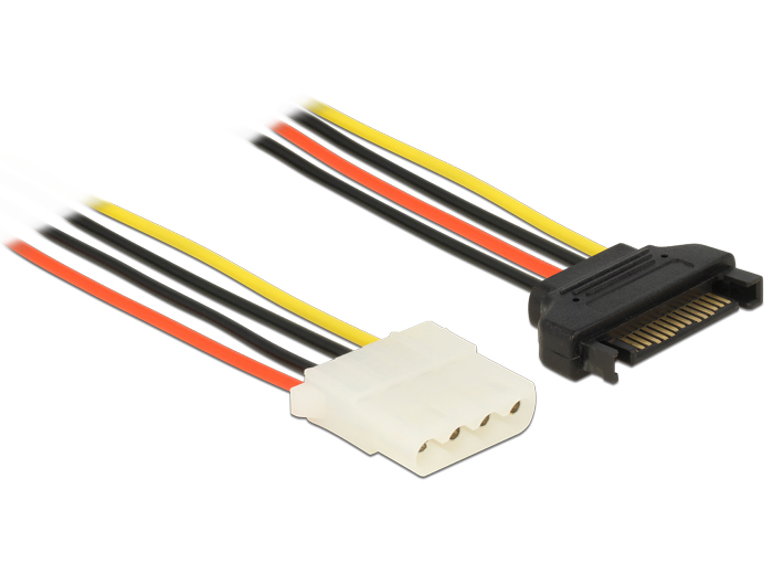 Power Cable SATA 15 pin female > 4 pin female 30 cm