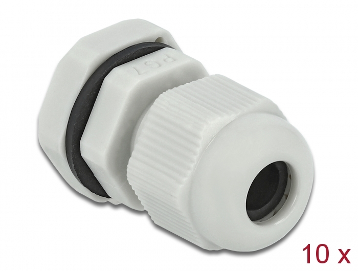 [60193] Kaabli läbiviik PG7 3 - 6.5mm, hall IP68, koos mutriga (10k)