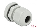 Kaabli läbiviik PG11 5 - 10mm, hall IP68, koos mutriga (10k)