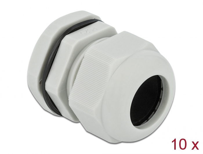 [60225] Kaabli läbiviik PG25 16 - 21mm, hall IP68, koos mutriga (10k)
