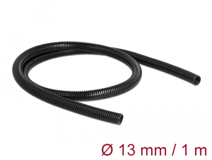 Painduv kaablikaitsetoru 13mm x 1m, must