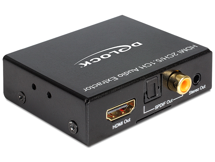 Konverter HDMI (M) - HDMI + TosLink SPDIF ja RCA + 3.5mm (hdmi 2.0/5.1 heli eraldaja ja läbilaskja), 2K