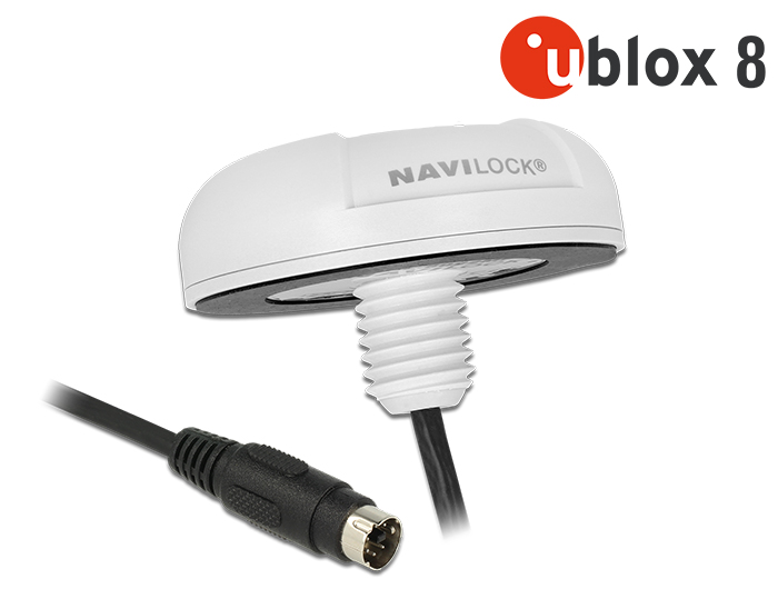MD6 Serial PPS Multi GNSS vastuvõtja u-blox 8 10.0m, valge