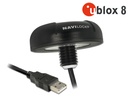 USB 2.0 Multi GNSS vastuvõtja u-blox 8 4.5m, must
