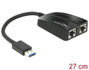USB 3.0 adapter - 2 x Gigabit RJ45