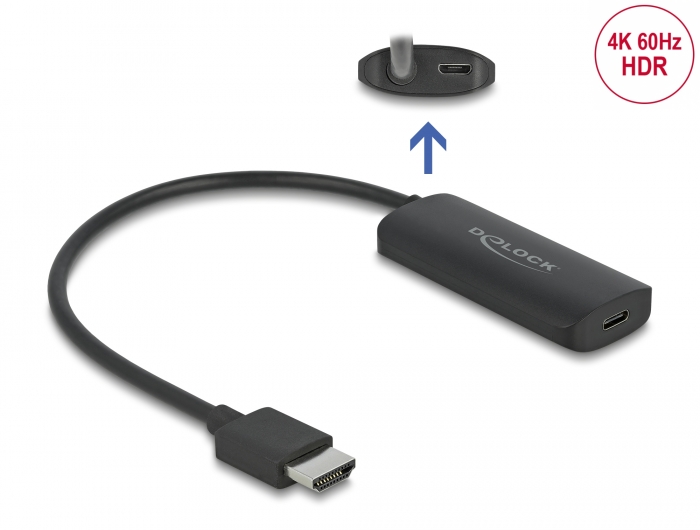 [63251] Konverter HDMI (M) - USB-C (F) 4K@60Hz, 0.24m