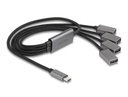 USB-C hub: 4x USB 2.0-A (F), 0.60m kaablitega