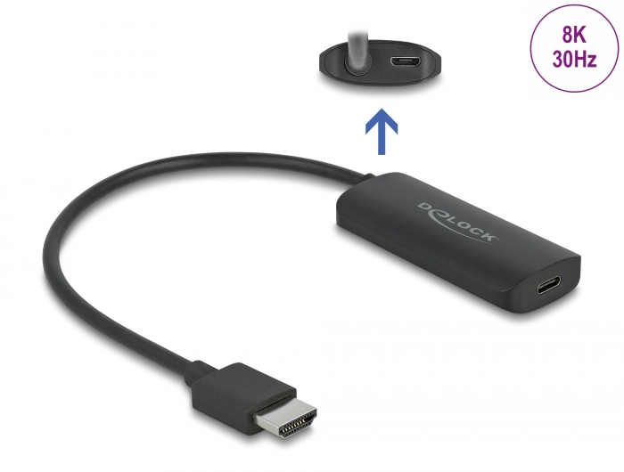 Konverter HDMI (M) - USB-C (F) 8K@30Hz, 0.24m