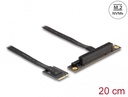 Adapter M.2 A+E - PCIe x8 NVMe 0.2m