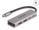 USB-C hub: 2x USB-C, 2x USB-A, 5Gbps, hall