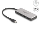 USB-C hub: 4x USB-C, 10Gbps, PD 85W, hall