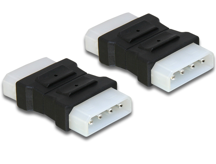 Delock Adapter 4 pin Molex male-mal