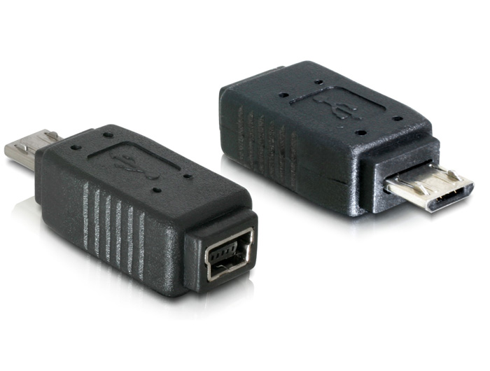 [65063] Delock Adapter USB micro-B male to mini USB 5pin