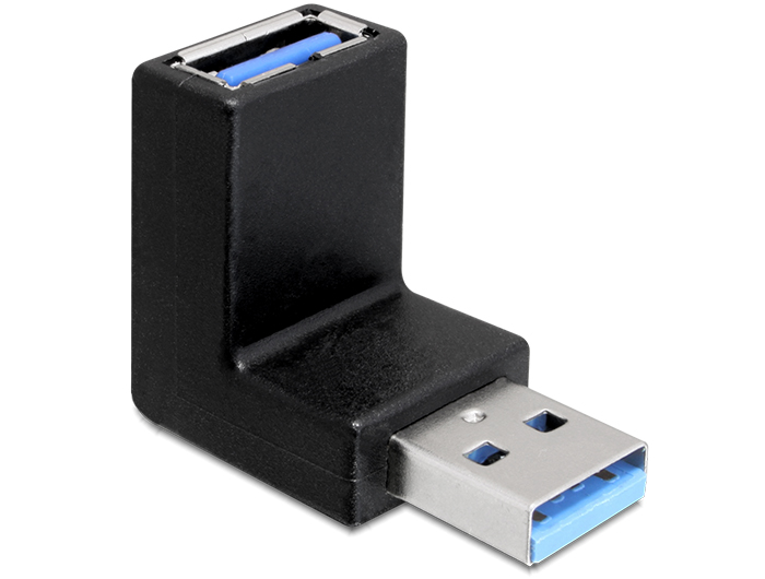 Adapter USB 3.0 A (F) - A (M) nurgaga üles