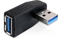 Adapter USB 3.0 (M) - (F) 90° nurgaga horisontaalselt