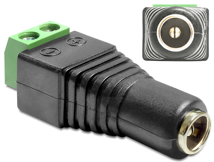 DC 5.5 x 2.5mm (F) - Terminal Block 2pin