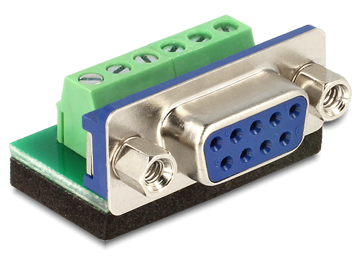 Üleminek Sub-D 9pin (F) - Terminal Block 6pin