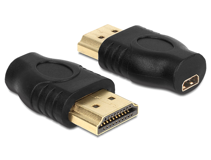 Üleminek HDMI Micro-D (F) - HDMI (M)