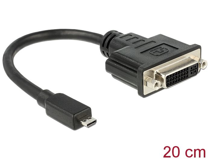 Micro HDMI - DVI-D 24+5 kaabel 0.2m