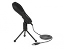 Delock USB Condenser Microphone with Table Stand - ideal for gaming, Skype and vocals