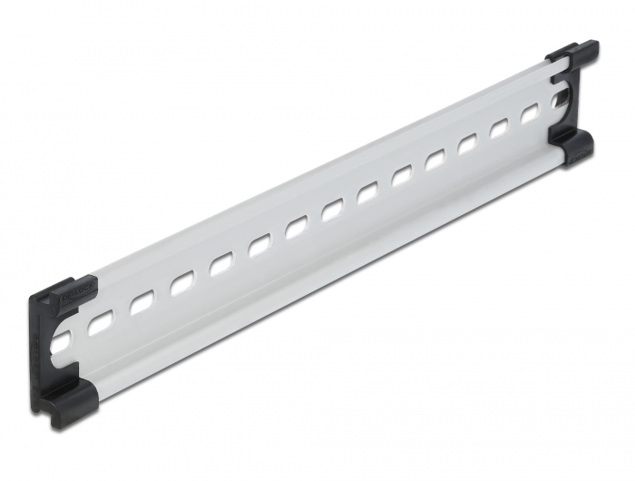 DIN liist, 254 x 35 x 7.5mm 10", otstega, alumiinium