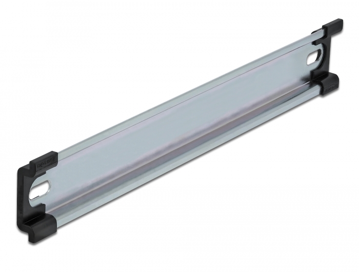 DIN liist, 254 x 35 x 7.5mm 10", otstega, perforeeritud