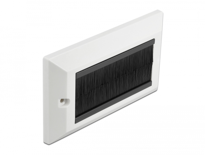 [66492] Delock Cable Management Cover 146 x 86 mm with black Brush Strips