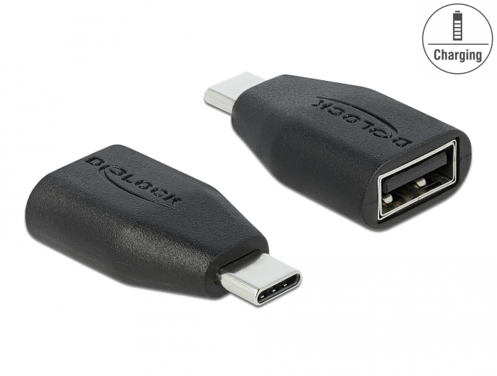 USB-C andmeside blokeerija, must, USB 2.0