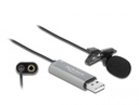 Mikrofon 3.5mm 3pin / USB 2.0, klambriga