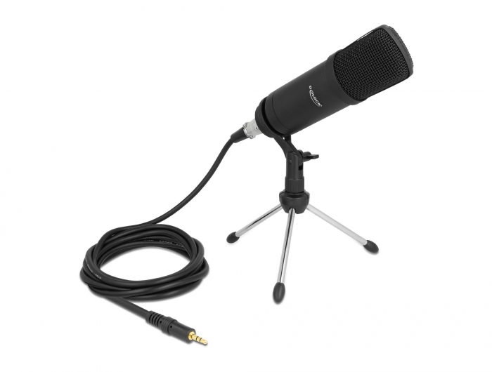 [66640] Professionaalne arvuti-podcasting-mikrofon XLR-pistikuga ja 3-pin stereopistikuga + adapter nutitelefonile ja tahvelarvutile
