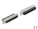 D-Sub 37 pin (M), pressitav, 2tk/pakk