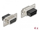 D-Sub 9 pin (F), pressitav, 4tk/pakk