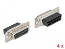 D-Sub 15 pin (F), pressitav, 4tk/pakk