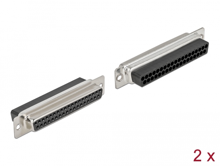 [66722] D-Sub 37 pin (F), pressitav, 2tk/pakk