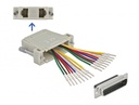 Üleminek D-Sub HD 44pin (M) - 2x RJ45 (F) ühendamiskomplekt, beež