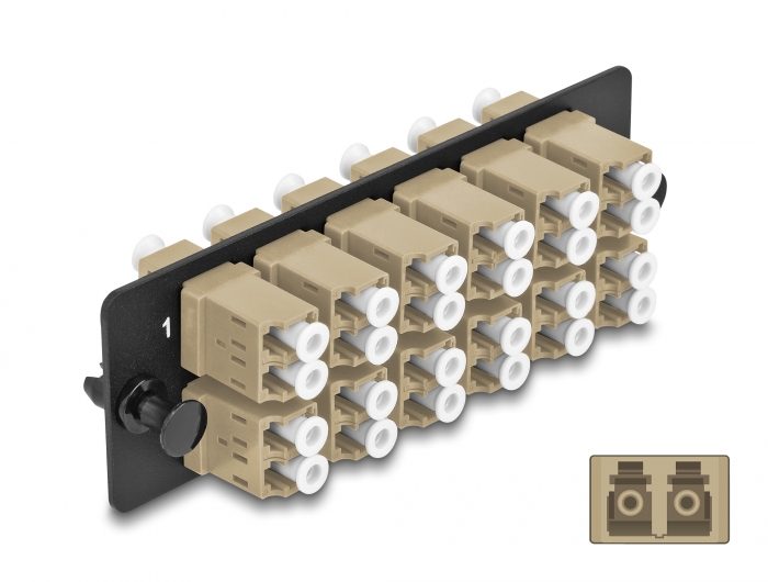 Paneeli adapter 12x LC Duplex OM1 / OM2