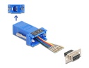 Üleminek D-Sub 9pin (F) - RJ12 (F) ühendamiskomplekt, sinine