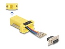 Üleminek D-Sub 9pin (F) - RJ12 (F) ühendamiskomplekt, kollane