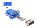 Üleminek D-Sub 15pin (M) - RJ12 (F) ühendamiskomplekt, sinine
