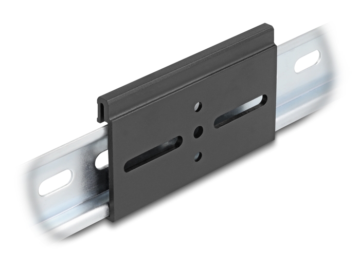 Alumiiniumist kinnitusklamber DIN-latile 80x47.8mm must