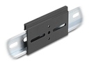 Alumiiniumist kinnitusklamber DIN-latile 80x47.8mm must