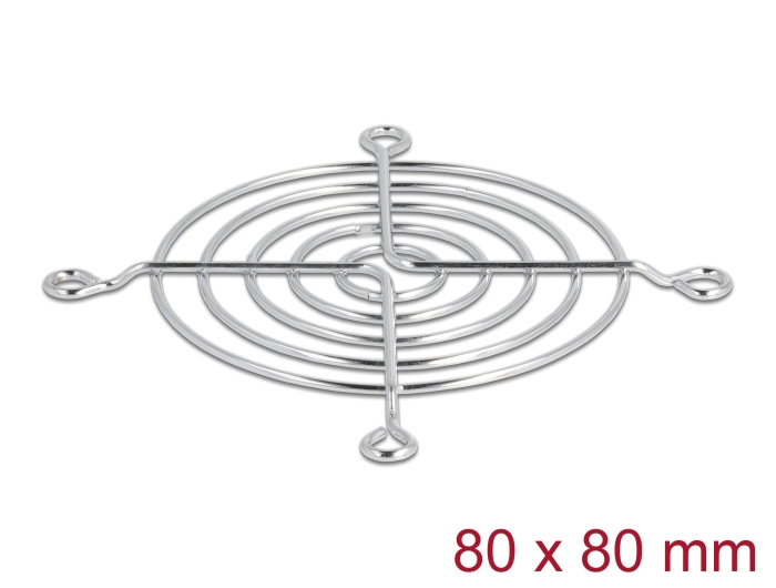 [67306] Ventilaatori kaitsevõre 80X80, kruviauk Ø5.0mm, metall