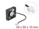 Delock Axial Fan 12 V DC, 50 x 50 x 10 mm black