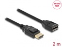 DisplayPort pikenduskaabel 2.0m, Ultra HD 4K60Hz HDR