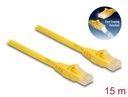 Võrgukaabel Cat6a U/UTP 15.0m, kollane, LS0H, CU, Fast Tracing
